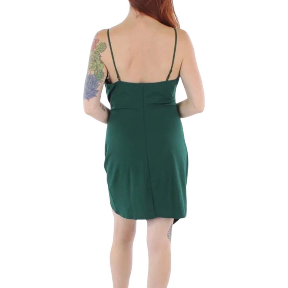 NWT Emerald Sundae Women's Junior Sheath Mini Dress Color Neon Coral Size XXS - Picture 2 of 2